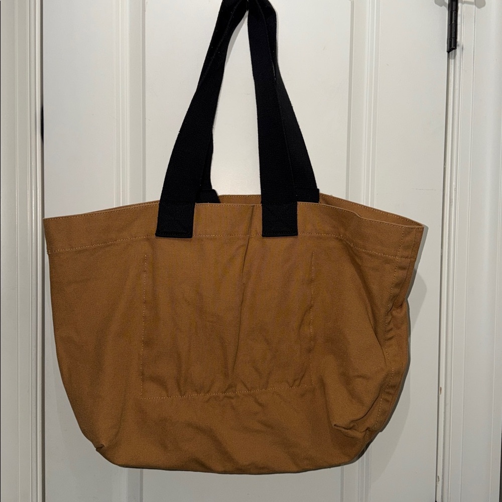AllSaints Ali Logo All Cotton Canvas East/West Tote - Picture 7 of 10